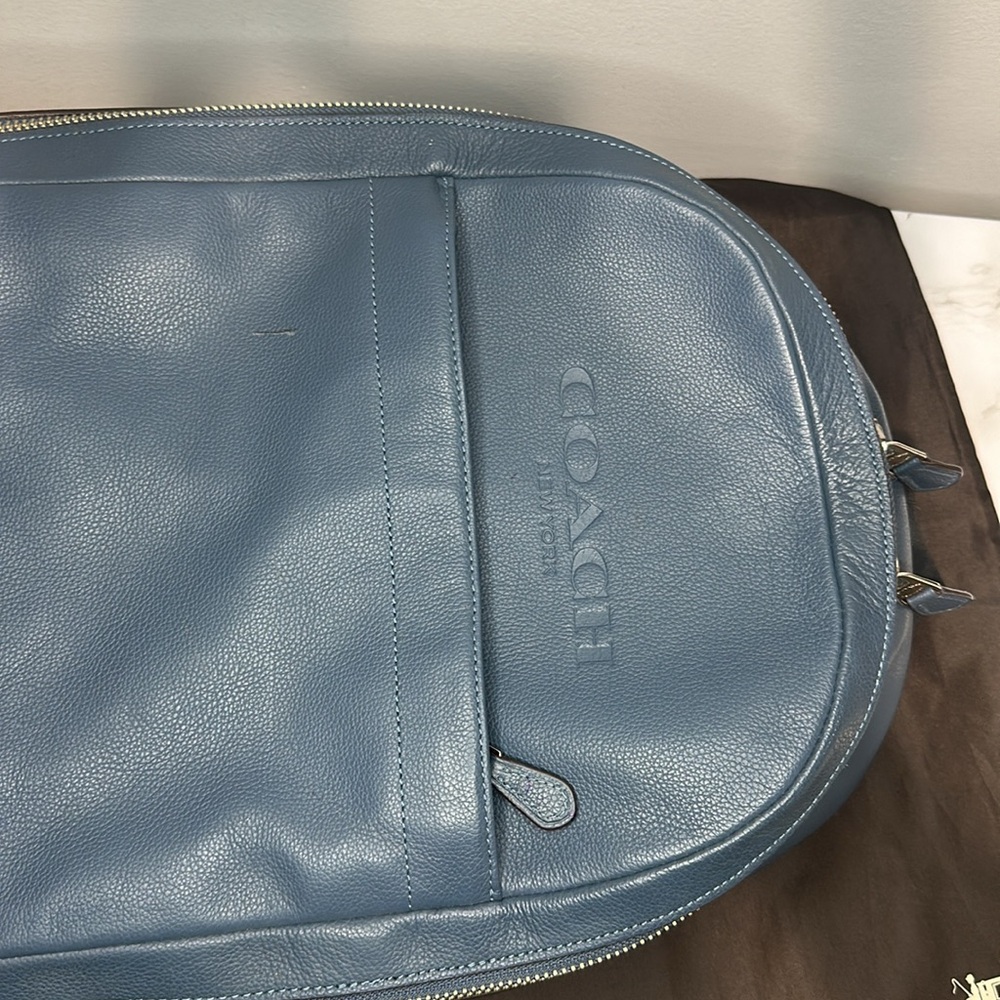 Coach Navy Backpack - Picture 8 of 13